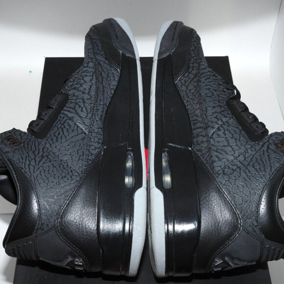 2011 Air Jordan 3 Retro Black FLIP 315767-001 Elephant Print US 11 Worn Once - Picture 13 of 16
